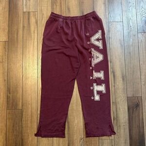 Vintage jansport Vall Colorado burgundy baggy distressed sweatpants size‎ XL